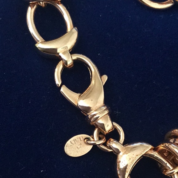 NWOT Toscana 18K Rose Gold Plated Italian 8” Bold Coin Bracelet - Picture 10 of 10